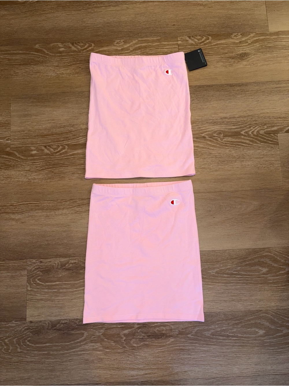 Champion Women’s Pink Mini Skirt Size Small S Lot of 2 NEW Stretch Logo